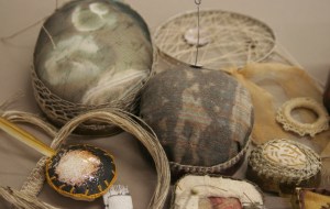 Selection of pincushions and jewellery pieces by Alys Power and Ruth Singer