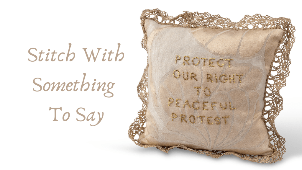 Stitch with something to say